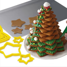 Load image into Gallery viewer, (18pcs) Christmas Gingerbread House Cookie Cutter Set 3D Stainless Steel Cookie Biscuit Mold Mould Fondant Baking Tool Party Decoration