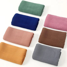 Load image into Gallery viewer, 2023 Newest Pleated Bubble Chiffon Instant Hijabs Plain Crinkle Shawls Scarf Lady High Quality Soft Thick Muslim Wraps 180*85Cm
