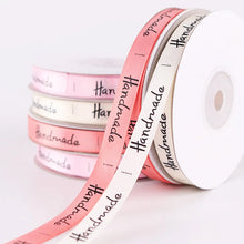 Load image into Gallery viewer, 5 Yards  Handmade Printed Polyester Ribbon For Bow Craft Wedding Party DIY Decoration Gift packaging accessories 10mm