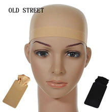 Load image into Gallery viewer, Top Selling Hair Net Mesh Wig Cap Stocking Liner Snood Mesh Stretch Nude Beige Use and Wash Easily Glueless Dome Hairnets Cap