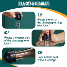 Load image into Gallery viewer, 1/2Pcs Vacuum Red Wine Bottle Cap Stopper Silicone Sealed Champagne Bottle Stopper Reusable Retain Freshness Wine Plug Bar Tools