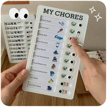 Load image into Gallery viewer, Self Discipline Check List Sticky Notes Daily Weekly Monthly Planner Memo Pad Kawaii Stationery Notepad Office School Supplies