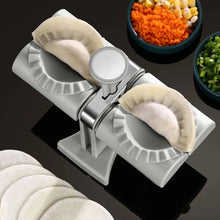 Load image into Gallery viewer, Dumpling Maker Household Double Head Fully Automatic Dumpling Maker Ravioli Press Mold Making Tool Easy to Use for Dumpling FU