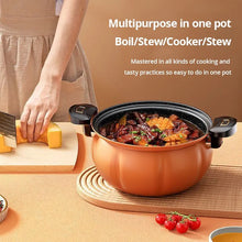 Load image into Gallery viewer, 5L Pumpkin Micro Pressure Pot New Home Type Soup Pot Multifunctional Non Stick Pot Gas Stove Universal Soup Pot