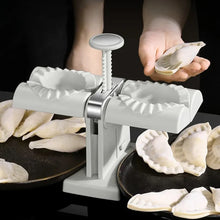 Load image into Gallery viewer, Dumpling Maker Household Double Head Fully Automatic Dumpling Maker Ravioli Press Mold Making Tool Easy to Use for Dumpling FU