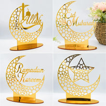 Load image into Gallery viewer, Ramadan Tray Table Centerpieces Plate Acrylic Ramadans Eid Mubarak Decorations for Home 2024 Islam Muslim Festival Party Gifts