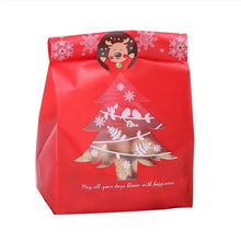 Load image into Gallery viewer, 50/100pcs Snowflake Christmas Tree Gift Bags Merry Christmas Baking Packaging Bag Candy Boxes Xmas Decorations for Home Navidad