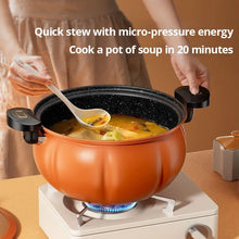 Load image into Gallery viewer, 5L Pumpkin Micro Pressure Pot New Home Type Soup Pot Multifunctional Non Stick Pot Gas Stove Universal Soup Pot