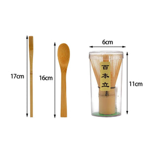 Matcha Whisk Set Multifunction Handmade Starter Kit Utensil for Ceremonial