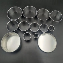 Load image into Gallery viewer, 11pcs/set Fruit Cookie Cutter Mold Round Shape Box Design Mini Stainless Steel Mould Biscuit Fondant Cake DIY Decorating Tools