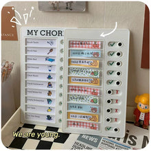 Load image into Gallery viewer, Self Discipline Check List Sticky Notes Daily Weekly Monthly Planner Memo Pad Kawaii Stationery Notepad Office School Supplies