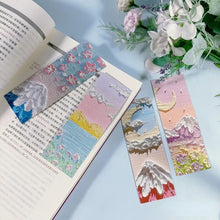 Load image into Gallery viewer, 32pcs Artistic Paper Bookmarks Beautiful Flower Sea Snow Mountain Colorful Cloud Paper Bookmarks Student Teacher Stationery