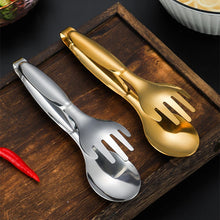 Load image into Gallery viewer, Non-Slip Stainless Steel Food Tongs Meat Salad Bread Serving Tongs For Barbecue Kitchen Accessories Cooking Utensils