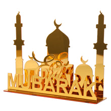 Load image into Gallery viewer, Ramadan Tray Table Centerpieces Plate Acrylic Ramadans Eid Mubarak Decorations for Home 2024 Islam Muslim Festival Party Gifts