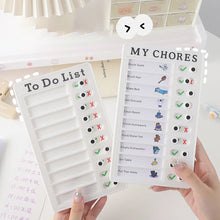 Load image into Gallery viewer, Self Discipline Check List Sticky Notes Daily Weekly Monthly Planner Memo Pad Kawaii Stationery Notepad Office School Supplies