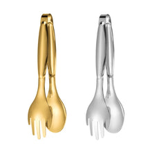 Load image into Gallery viewer, Non-Slip Stainless Steel Food Tongs Meat Salad Bread Serving Tongs For Barbecue Kitchen Accessories Cooking Utensils