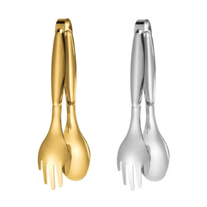Non-Slip Stainless Steel Food Tongs Meat Salad Bread Serving Tongs For Barbecue Kitchen Accessories Cooking Utensils