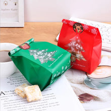 Load image into Gallery viewer, 50/100pcs Snowflake Christmas Tree Gift Bags Merry Christmas Baking Packaging Bag Candy Boxes Xmas Decorations for Home Navidad