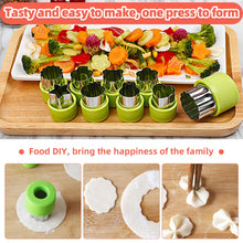 Load image into Gallery viewer, 3/6/9/12Pcs Vegetables Cutter Flower Animal Cartoon Shape Mold Fruit Cake Cookie Cutting Mold Kitchenware Kids Food Baking Tools