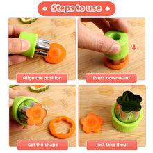 Load image into Gallery viewer, 3/6/9/12Pcs Vegetables Cutter Flower Animal Cartoon Shape Mold Fruit Cake Cookie Cutting Mold Kitchenware Kids Food Baking Tools