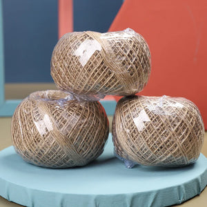 100M Natural Jute Burlap Braided String Cords Rope DIY Scrapbooking Crafts Decor Christmas Wedding Party Gift Wrapping Thread