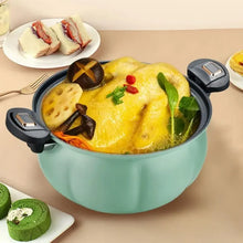 Load image into Gallery viewer, 5/8L Pumpkin Pot Multifunctional Cast Iron Slight Pressure Cooker Braise Boil Steam Stew Nonstick Pots 22/28cm Cooking Pots