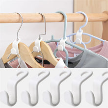 Load image into Gallery viewer, 5/10/20pcs Mini Clothes Hanger for Closet Connector Hooks Cascading Plastic Wardrobe Coat Organizer Rack Holder Space Saving