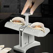 Load image into Gallery viewer, Dumpling Maker Household Double Head Fully Automatic Dumpling Maker Ravioli Press Mold Making Tool Easy to Use for Dumpling FU