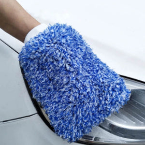 New Soft Glove High Density Wash Cloth Ultra Super Absorbent Microfiber Car Sponge Plush Glove