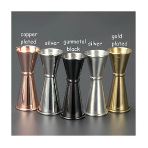 304 Stainless Steel Copper Gold Double Jigger Japanese Design Cocktail Measuring Cup