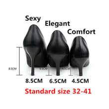 Load image into Gallery viewer, Professional Simple Comfort Black Work Shoes Leather Sexy