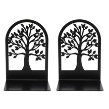 Load image into Gallery viewer, (US) 1 Pair Tree of Life Metal Bookend Non-Slip Book Stopper for Office Home Decoration