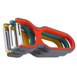 3 Pcs Vegetable Fruits Peeler Grater Cutter Kitchen Peeling Tool (Random Color)