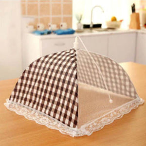 33CM Food Cover Grid Food Table Dish Cover Barbecue Picnic Folded Kitchenware Cooking Meal Mesh Food Covers