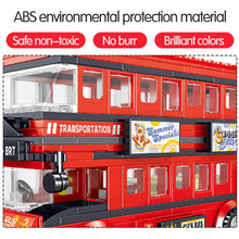 Load image into Gallery viewer, 398PCS Red Double Decker Bus Building Blocks Toys for Kids