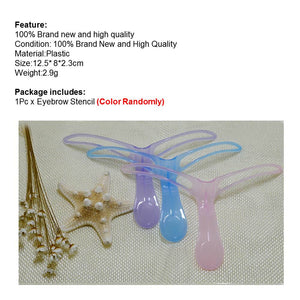 1PC Professional Eyebrow Shaper Stencils Template Grooming Makeup Tool