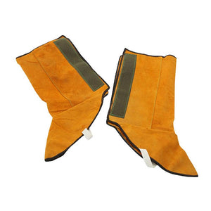 Leather Flame Retardant Welding Spats Safety Boot Flame Heat Abrasion Resistant Foot Safety Protection