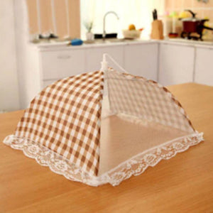 33CM Food Cover Grid Food Table Dish Cover Barbecue Picnic Folded Kitchenware Cooking Meal Mesh Food Covers