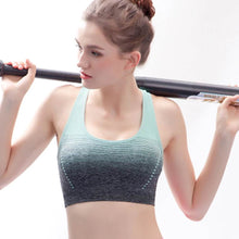 Load image into Gallery viewer, REM Gradient High Stretch Sports Bras, Women Quick Dry Padded Sports Top for Fitness Yoga