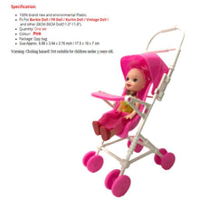 Load image into Gallery viewer, Pink Baby Stroller Infant Carriage Stroller Trolley Nursery Toys Mini Furniture For Barbie Doll
