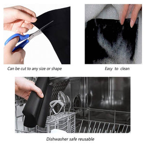 5Pcs/Box Non-stick BBQ Grill Mat 40*33cm Baking Mat Cooking Grilling Sheet Heat Resistance Easily Cleaned Kitchen For Party US