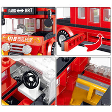 Load image into Gallery viewer, 398PCS Red Double Decker Bus Building Blocks Toys for Kids