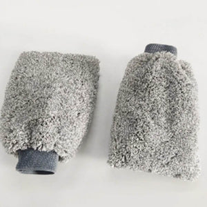 New Soft Glove High Density Wash Cloth Ultra Super Absorbent Microfiber Car Sponge Plush Glove