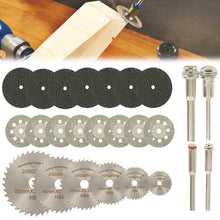 Load image into Gallery viewer, REM 32pcs HSS Mini Circular Saw Blade Set Cutting Disc Diamond Metal Power Tools for Dremel Drill