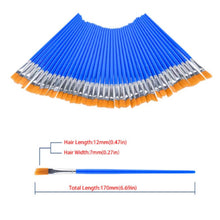 Load image into Gallery viewer, REM 100/200Pcs Flat Paint Brushes, Small Brush Bulk for Detail Paint Nylon Brushes