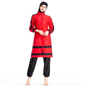 Women Modern Muslim Swimwear Full Hooded Burkinis Sun Protection