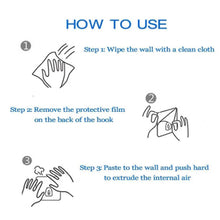 Load image into Gallery viewer, 20Pcs/Set Transparent Seamless Self-Adhesive Hook Load Bearing 10KG Waterproof Strong Hanger