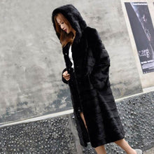 Load image into Gallery viewer, Luxury Long Customize Plus Size Genuine Rabbit Real Fur Coat Jacket for Women