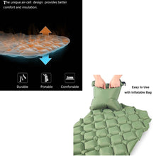 Load image into Gallery viewer, Camping Sleeping Pad Inflatable Cushion Mattress Air Bed for Outdoor Activities