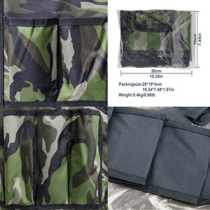 Waterproof Camouflage Apron Multifunction BBQ Grill Condiment Holder Multi-pockets